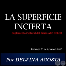 LA SUPERFICIE INCIERTA - Por DELFINA ACOSTA - Domingo, 05 de Agosto de 2012